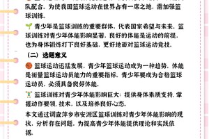  为什么篮球训练要注重体能发展：全面解析与最佳策略
